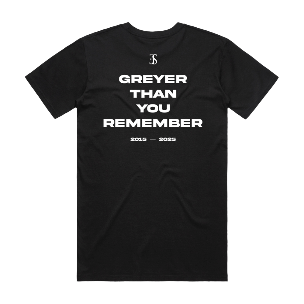 Greyer Than You Remember Anniversary Tee - Black image 2