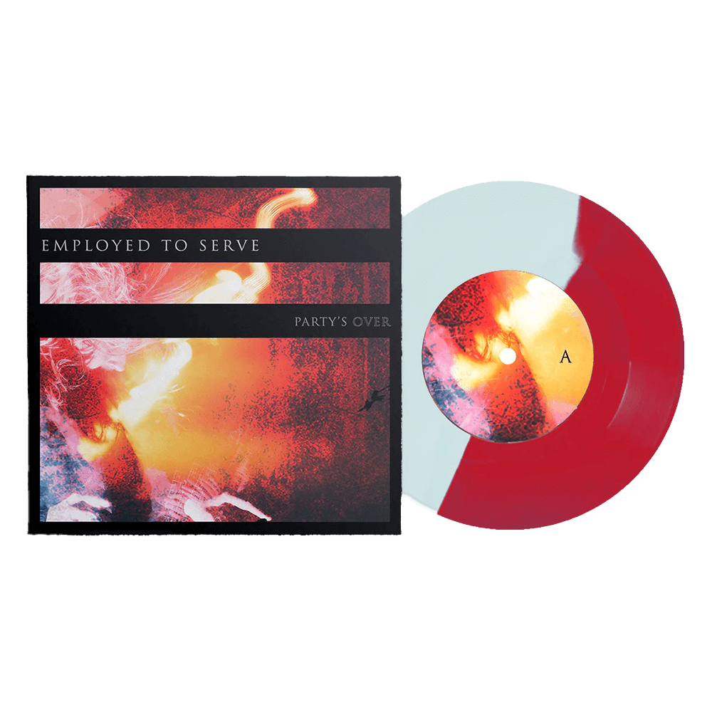Party's Over 7" Vinyl - Blue/Red Half image 0