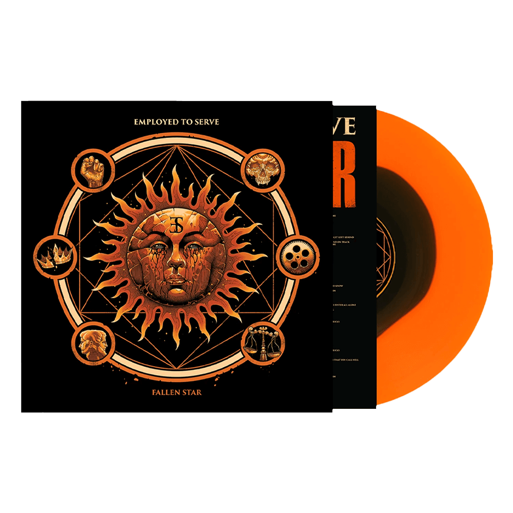 Fallen Star 12" Vinyl - Orange/Black Sunburst image 0