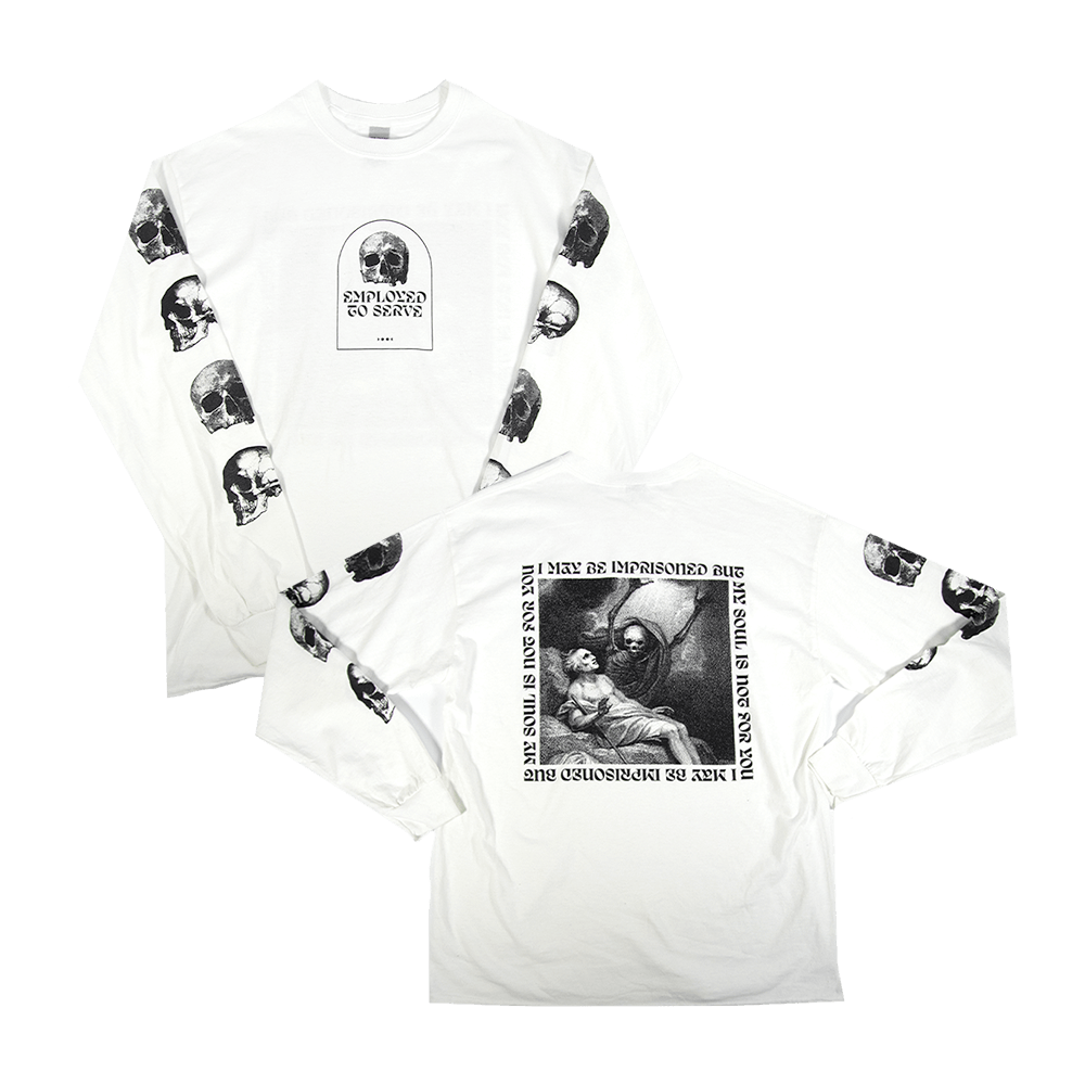 Imprisoned Longsleeve - White (Stocked) image 0