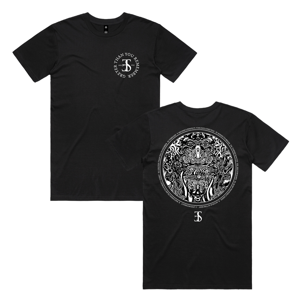 Greyer Than You Remember Tracklist Tee - Black image 0