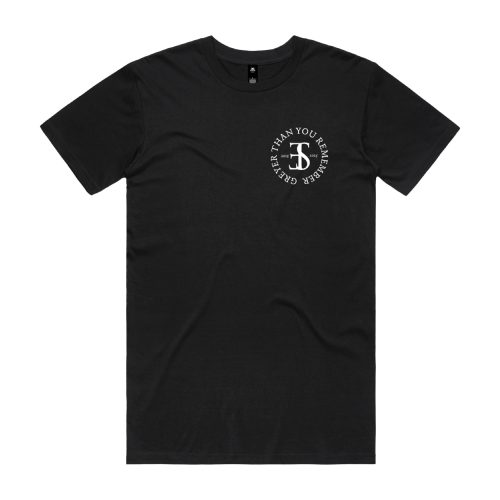 Greyer Than You Remember Tracklist Tee - Black image 1