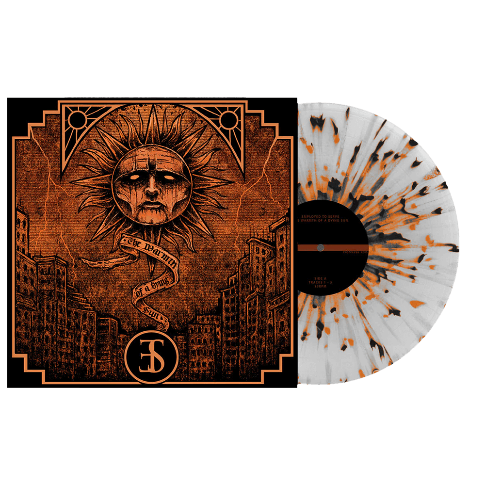Warmth Of A Dying Sun 12" Vinyl - Clear w/ Black and Orange Splatter image 0