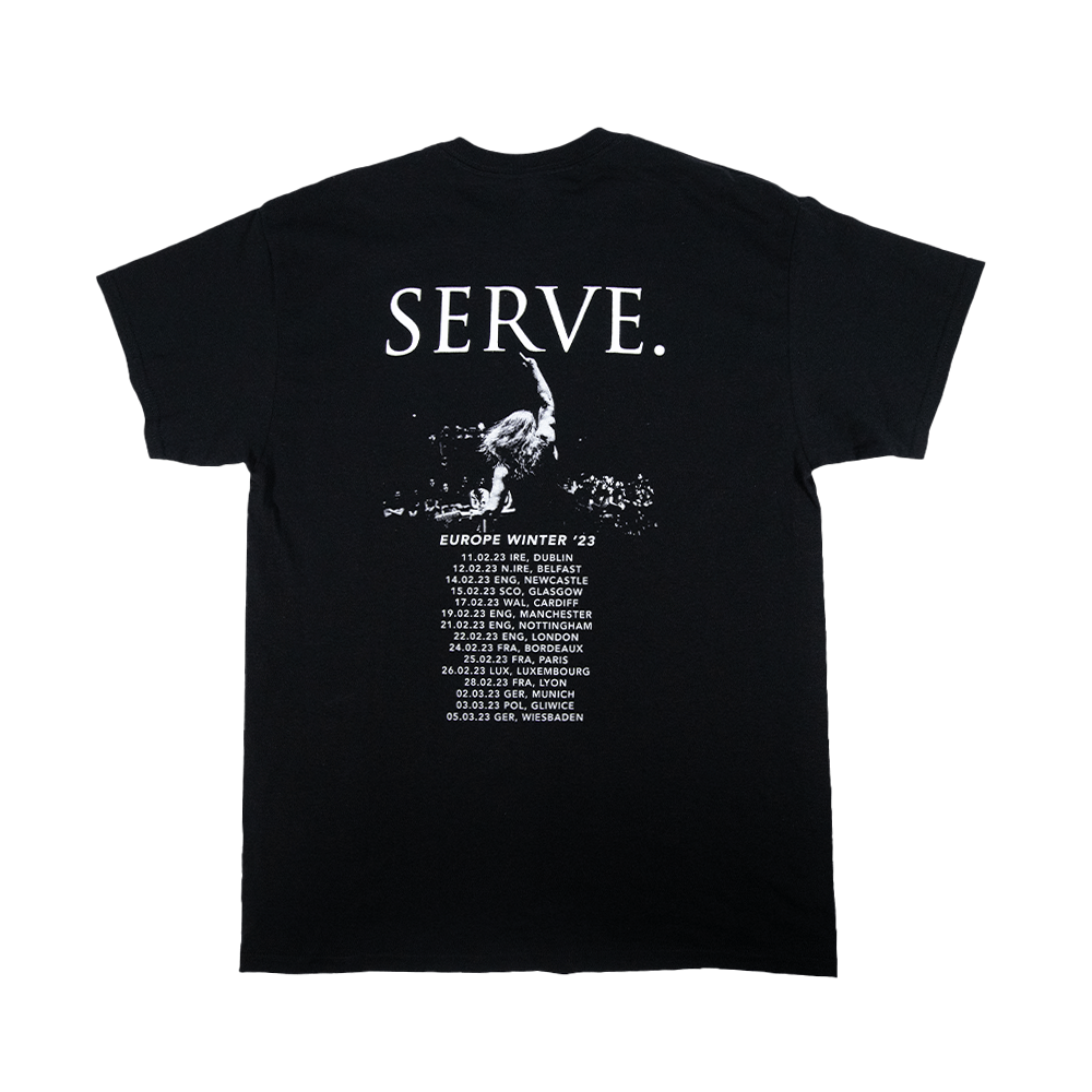 Serve UK/EU 23 Tour Tee - Black image 3